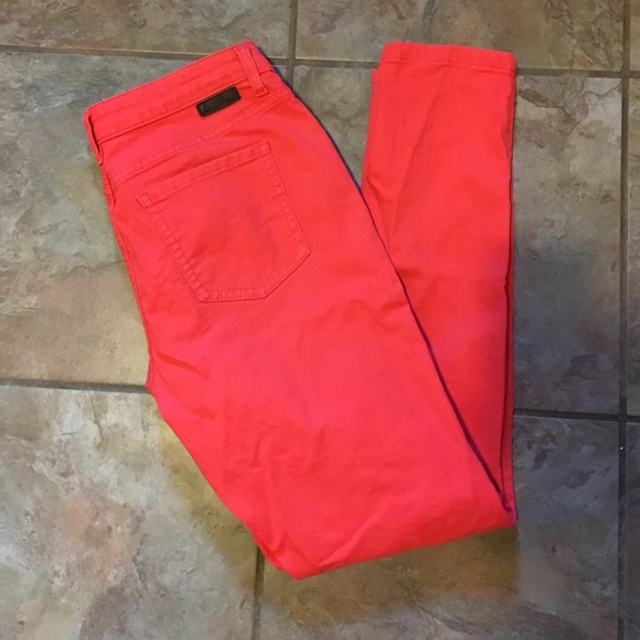 Boden skinny pants. Red/orange in color.
