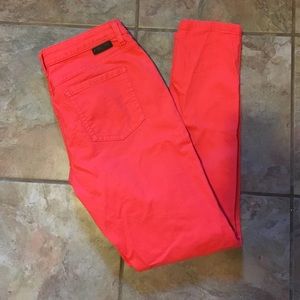 Boden skinny pants. Red/orange in color.