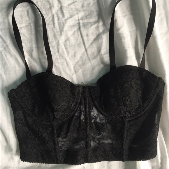 Forever 21 Black Lace Bustier / Bra / Corset