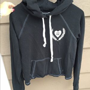 VS Pink Cropped Hoodie