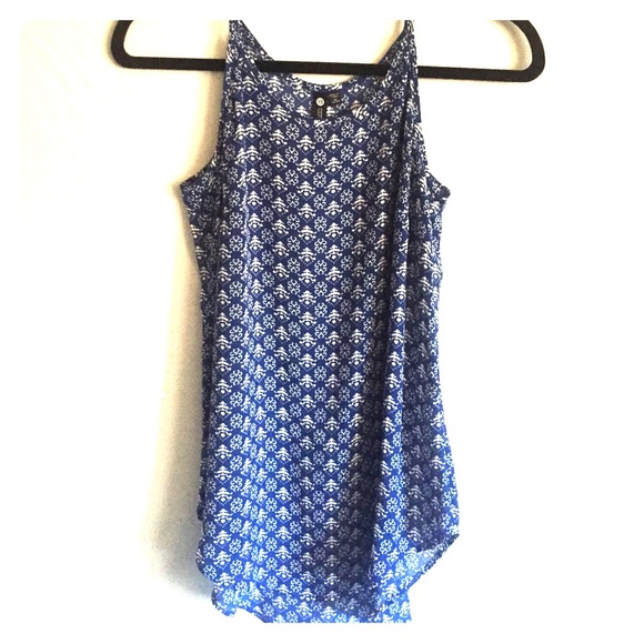 High neck flowy tank