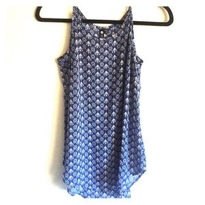 High neck flowy tank