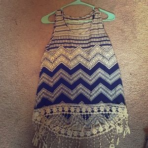 Fringe tank top