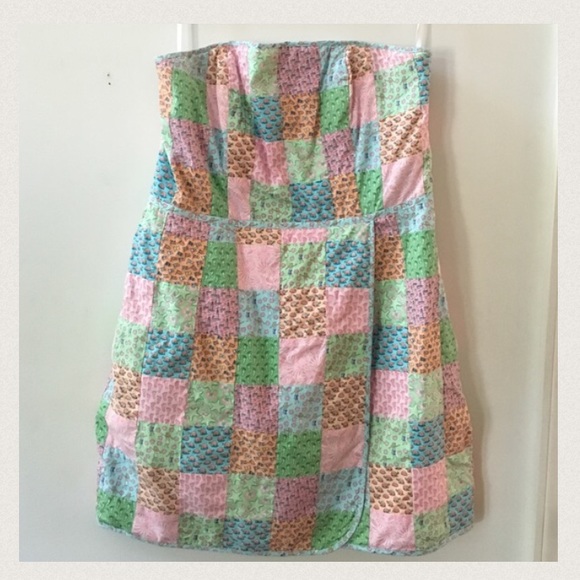Vineyard Vines Patchwork Dress Size 14 (altered)