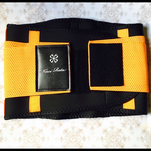 Orange & Black Slim Stomach Velcro Waist Trainer
