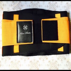 Orange & Black Slim Stomach Velcro Waist Trainer