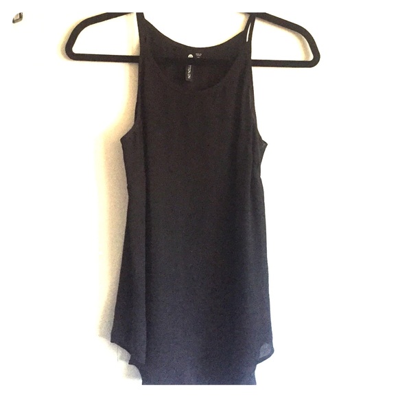 High neck flowy tank