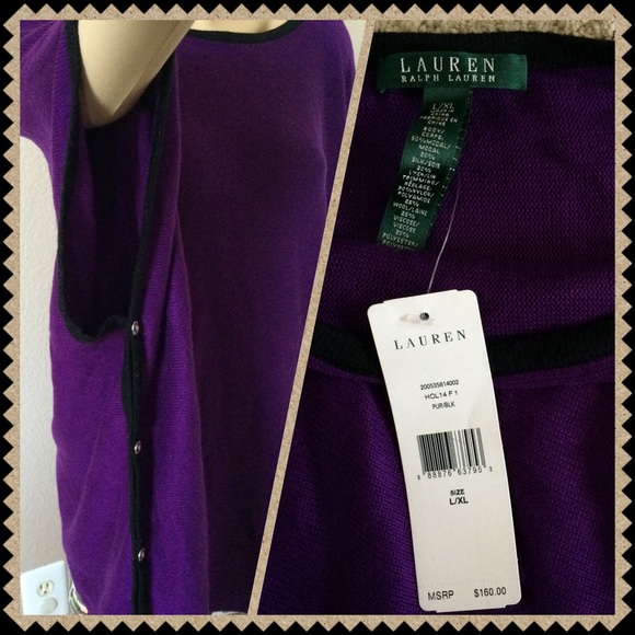 Ralph Lauren batwing poncho - Picture 3 of 4