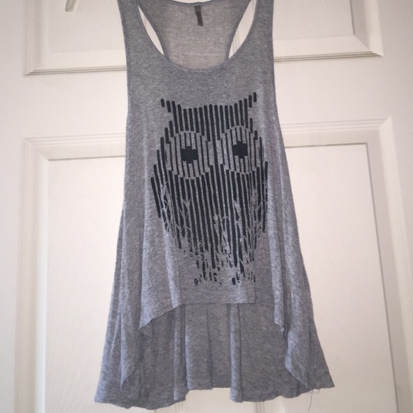 Flowy owl tank top