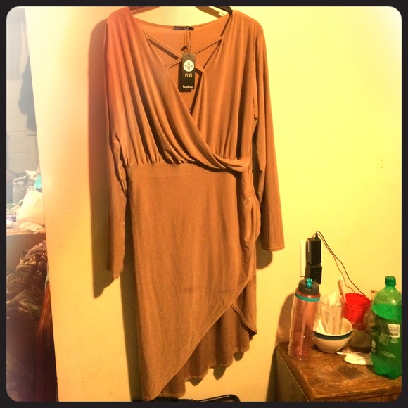 Sexy lace up silky bodycon dress