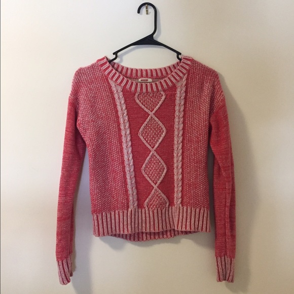 Dark Pink Pullover Sweater