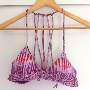 Purple multi-color bikini top☀️