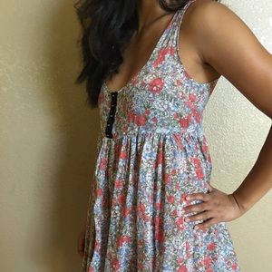 Topshop Floral Babydoll Dress