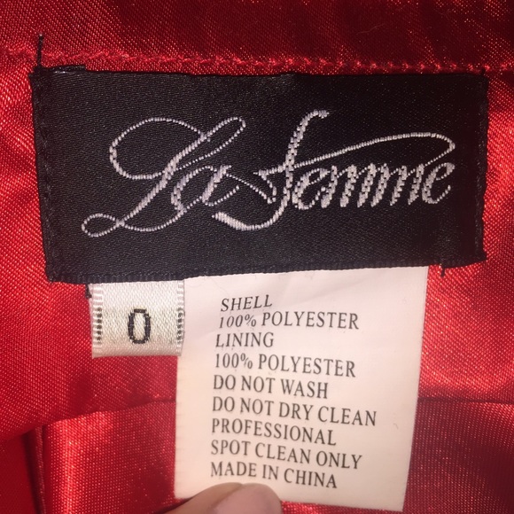 Strapless La Femme homecoming dress - Picture 3 of 4