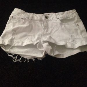 White Mudd Shorts.