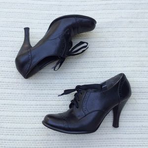 Oxford Lace Up Booties