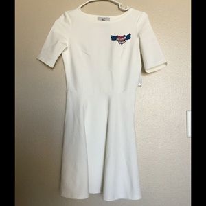 FrontRowShop A-line dress with heart detail