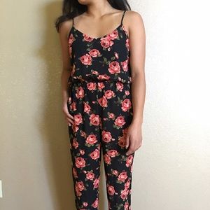 Forever 21 Floral Jumpsuit