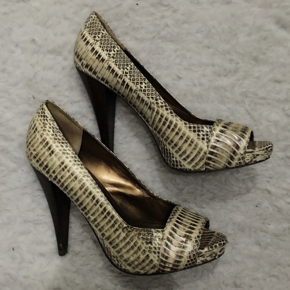 Also animal print heels