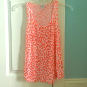 Orange cheetah print exclusive Delias tank