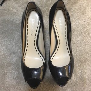 Enzo Angiolini black patent leather heels