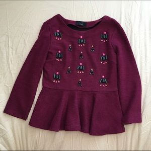 Anthropologie peplum top