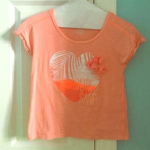Surf and Sand orange peach tee