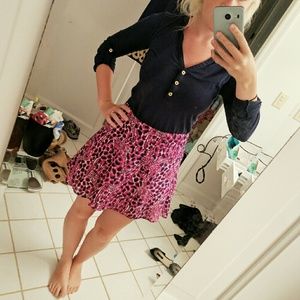 Lilly Pulitzer navy 3/4 sleeves top