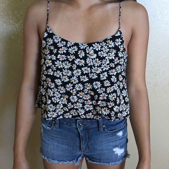 Brandy Melville Floral Crop Tank