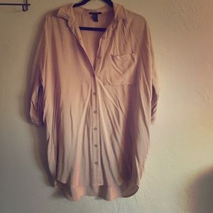 Forever 21 button down tshirt dress