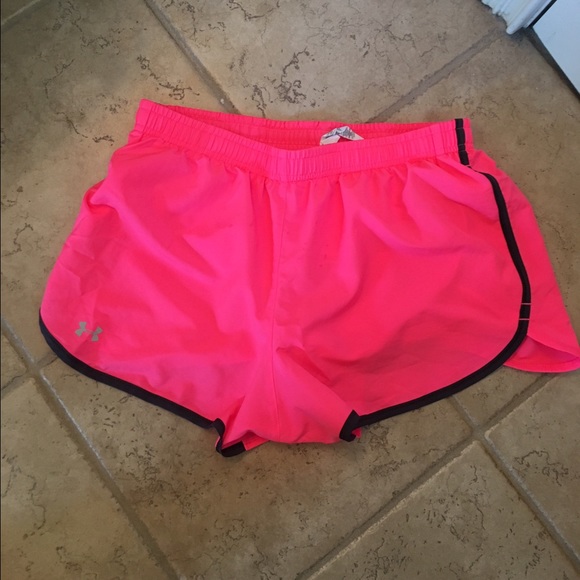 Under Armour Pants - NWOT Under Armour Neon Pink Shorts