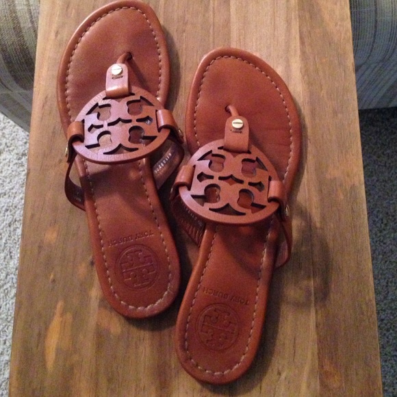 Tory Burch brown Miller Sandals