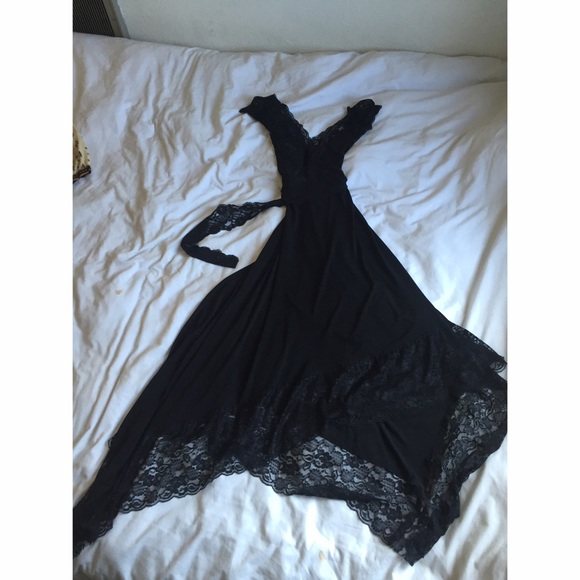 "90's" slip dress lace