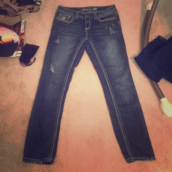Seven skinny/straight jeans