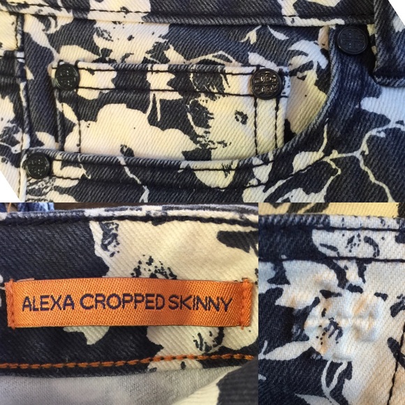 Tory Burch flowered jeans - Picture 3 of 4