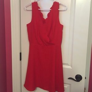 Francesca's scalloped dress