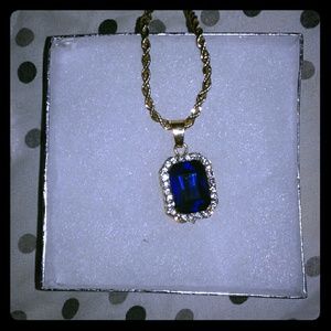 Diamond encrusted necklace