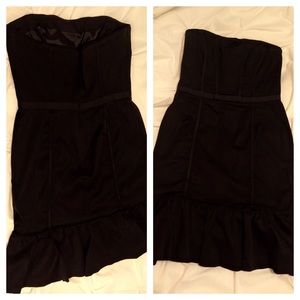 Black strapless dress! Cocktail length!