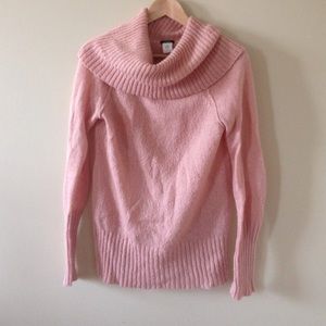 J Crew Peach Cowl Neck Sweater