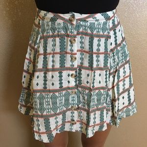 LA hearts Front Button Mini Skirt