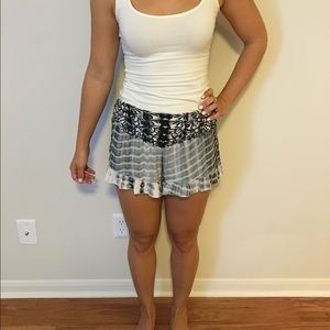 Embroidered, tie dye, flowy shorts