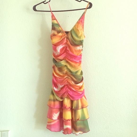 Multi-color mini dress