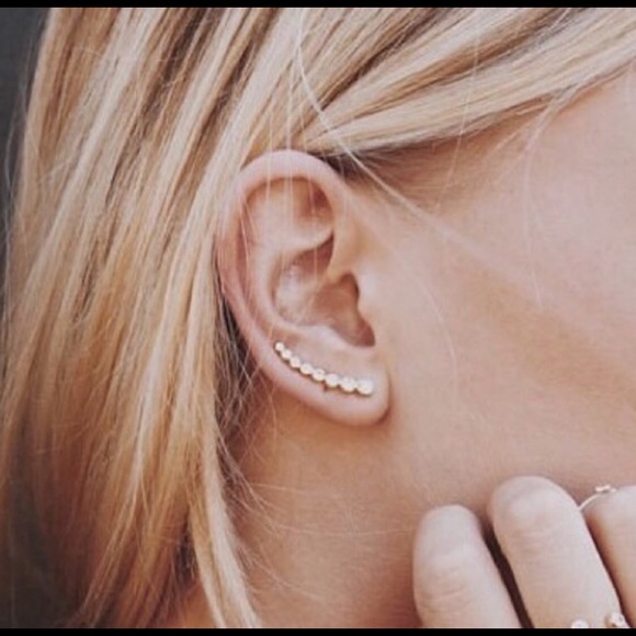 Sparkling ear climbers earrings