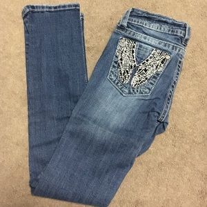 Size 25 Straight Leg Miss Me jeans