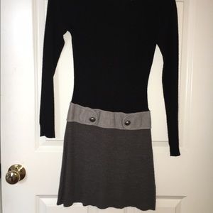 Form fitting sweater dress