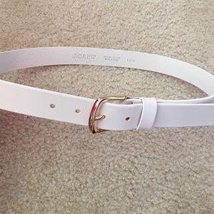 White J. Crew Belt