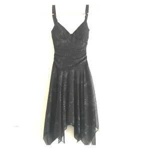 Dark brown sparkly party dress