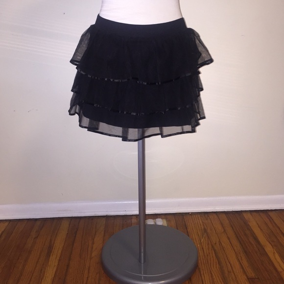 Short Black Tulle Skirt - Picture 1 of 2