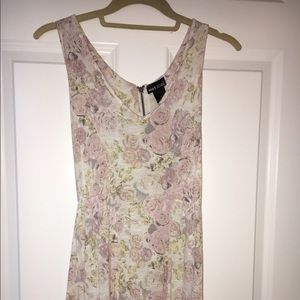 Long floral tank