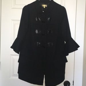 Black Vera Wang Peacoat